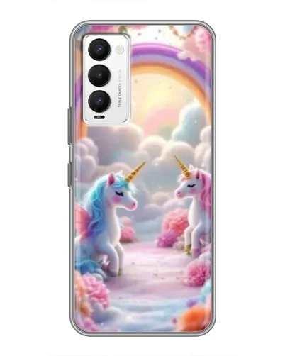 Чехол для TECNO Camon 18 / Camon 18P с картинкой «Радуга и единороги» Чехол для TECNO Camon 18 / Camon 18P с картинкой «Радуга и единороги»