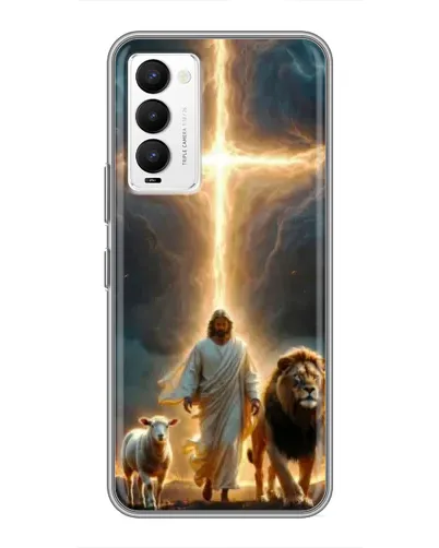 Чехол для TECNO Camon 18 / Camon 18P с картинкой «Лев Иуды и Свет» Чехол для TECNO Camon 18 / Camon 18P с картинкой «Лев Иуды и Свет»