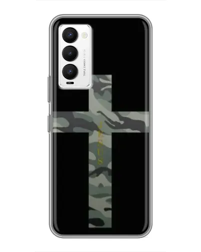 Чехол для TECNO Camon 18 / Camon 18P с картинкой «Милитари Крест» Чехол для TECNO Camon 18 / Camon 18P с картинкой «Милитари Крест»