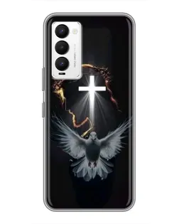 Чехол для TECNO Camon 18 / Camon 18P с картинкой «Голубь и Свет»