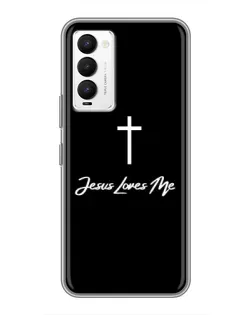 Чехол для TECNO Camon 18 / Camon 18P с картинкой «Иисус любит тебя»