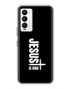 Чехол для TECNO Camon 18 / Camon 18P с картинкой «Вертикаль веры Jesus»