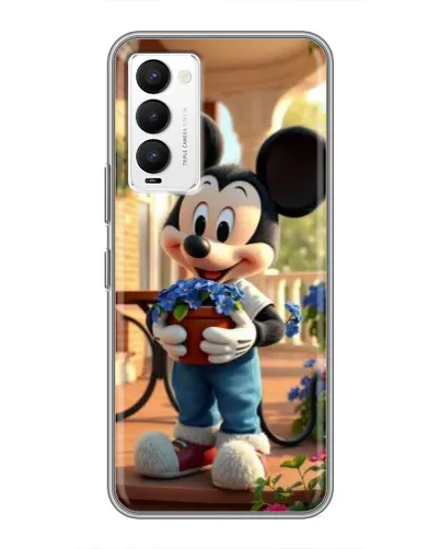 Чехол для TECNO Camon 18 / Camon 18P с картинкой «Микки садовод»