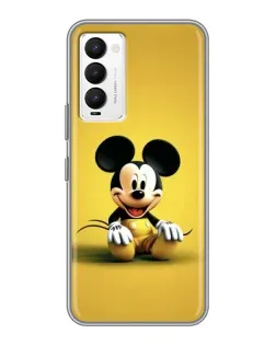 Чехол для TECNO Camon 18 / Camon 18P с картинкой «Микки на желтом»