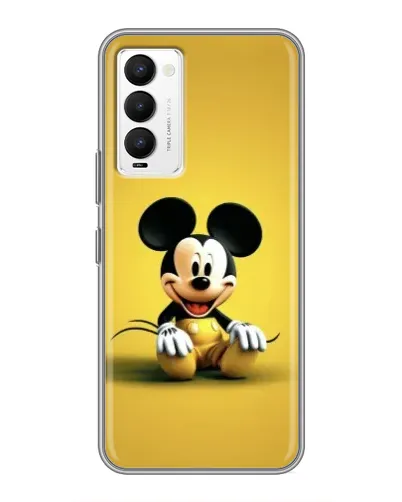 Чехол для TECNO Camon 18 / Camon 18P с картинкой «Микки на желтом»