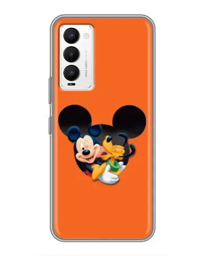 Чехол для TECNO Camon 18 / Camon 18P с картинкой «Сердце Микки Минни»