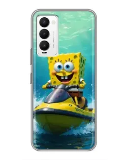 Чохол для TECNO Camon 18 / Camon 18P з картинкою «Спанч Боб на гідроциклі» Чохол для TECNO Camon 18 / Camon 18P з картинкою «Спанч Боб на гідроциклі»