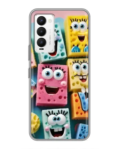 Чехол для TECNO Camon 18 / Camon 18P с картинкой «Цветные губки» Чехол для TECNO Camon 18 / Camon 18P с картинкой «Цветные губки»