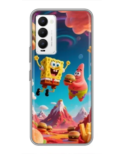 Чехол для TECNO Camon 18 / Camon 18P с картинкой «Космический фастфуд» Чехол для TECNO Camon 18 / Camon 18P с картинкой «Космический фастфуд»
