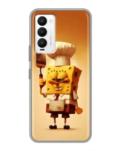 Чехол для TECNO Camon 18 / Camon 18P с картинкой «Губка Боб повар» Чехол для TECNO Camon 18 / Camon 18P с картинкой «Губка Боб повар»