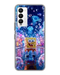 Чехол для TECNO Camon 18 / Camon 18P с картинкой «Неоновый океан»