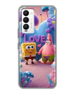 Чехол для TECNO Camon 18 / Camon 18P с картинкой «Губка Боб Патрик»
