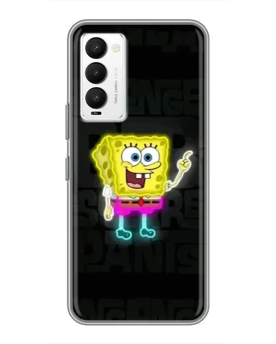 Чехол для TECNO Camon 18 / Camon 18P с картинкой «Неоновый Губка Боб» Чехол для TECNO Camon 18 / Camon 18P с картинкой «Неоновый Губка Боб»