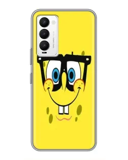 Чохол для TECNO Camon 18 / Camon 18P з картинкою «Мінімалістичний Спанч Боб»