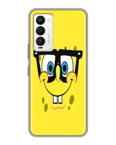 Чехол для TECNO Camon 18 / Camon 18P с картинкой «Минималистичный Спанч Боб» Чехол для TECNO Camon 18 / Camon 18P с картинкой «Минималистичный Спанч Боб»