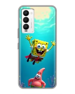 Чохол для TECNO Camon 18 / Camon 18P з картинкою «Спанч Боб під водою»