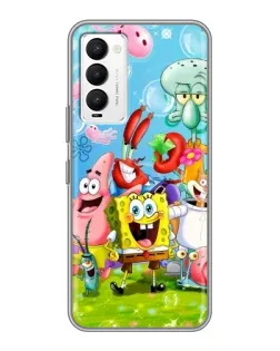 Чохол для TECNO Camon 18 / Camon 18P з картинкою «Губка Боб та друзі»