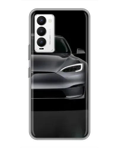 Чехол для TECNO Camon 18 / Camon 18P с картинкой «Tesla Model S Look»