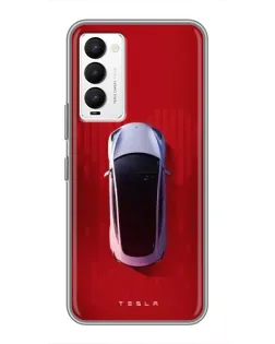 Чехол для TECNO Camon 18 / Camon 18P с картинкой «Tesla Top View» Чехол для TECNO Camon 18 / Camon 18P с картинкой «Tesla Top View»