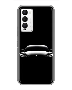 Чехол для TECNO Camon 18 / Camon 18P с картинкой «Фары Tesla Night»