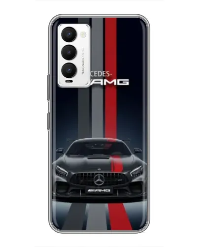 Чехол для TECNO Camon 18 / Camon 18P с картинкой «Mercedes — белый карбон» Чехол для TECNO Camon 18 / Camon 18P с картинкой «Mercedes — белый карбон»