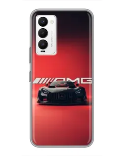Чехол для TECNO Camon 18 / Camon 18P с картинкой «Mercedes AMG — красная линия»