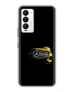 Чехол для TECNO Camon 18 / Camon 18P с картинкой «Mercedes — ретро стиль»