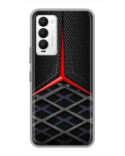 Чехол для TECNO Camon 18 / Camon 18P с картинкой «Mercedes Carbon Grid»