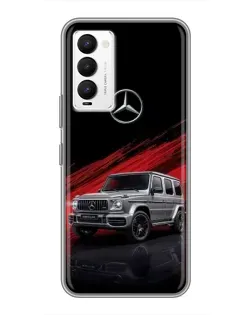 Чехол для TECNO Camon 18 / Camon 18P с картинкой «Mercedes G-Class красный»