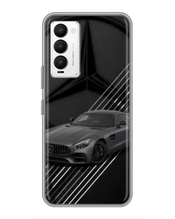 Чехол для TECNO Camon 18 / Camon 18P с картинкой «Mercedes AMG — графика»
