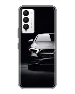 Чехол для TECNO Camon 18 / Camon 18P с картинкой «Свет фар Mercedes»