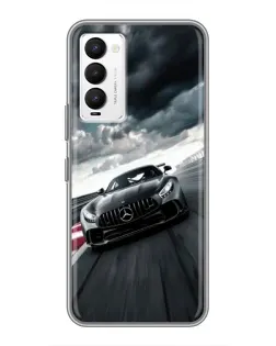 Чехол для TECNO Camon 18 / Camon 18P с картинкой «Гоночный Mercedes AMG»