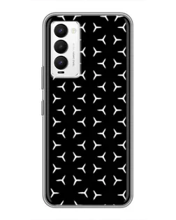 Чехол для TECNO Camon 18 / Camon 18P с картинкой «Mercedes паттерн звезд»