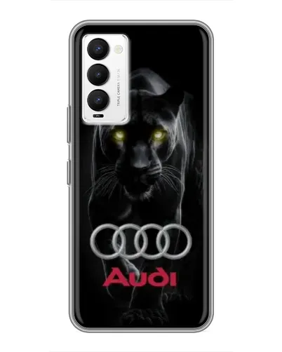Чехол для TECNO Camon 18 / Camon 18P с картинкой «Пантера и Audi» Чехол для TECNO Camon 18 / Camon 18P с картинкой «Пантера и Audi»
