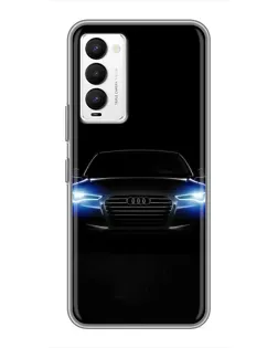Чехол для TECNO Camon 18 / Camon 18P с картинкой «Audi в неоне»