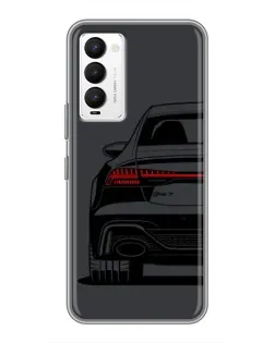 Чехол для TECNO Camon 18 / Camon 18P с картинкой «Задняя часть Audi — арт»
