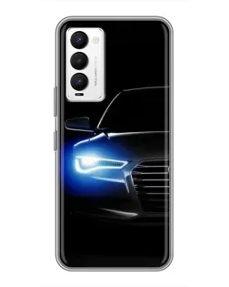 Чехол для TECNO Camon 18 / Camon 18P с картинкой «Неоновый взгляд Audi»