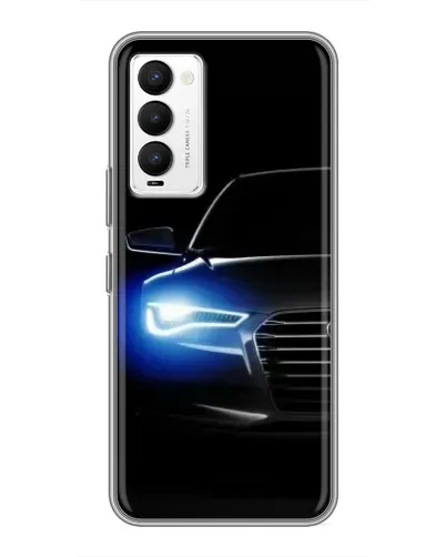 Чехол для TECNO Camon 18 / Camon 18P с картинкой «Неоновый взгляд Audi» Чехол для TECNO Camon 18 / Camon 18P с картинкой «Неоновый взгляд Audi»