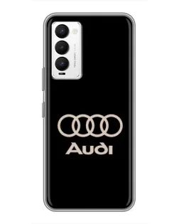 Чехол для TECNO Camon 18 / Camon 18P с картинкой «Audi — золотой логотип»
