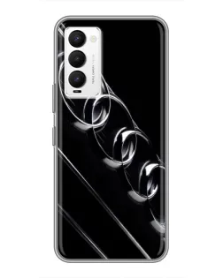 Чехол для TECNO Camon 18 / Camon 18P с картинкой «Audi — абстрактные кольца»