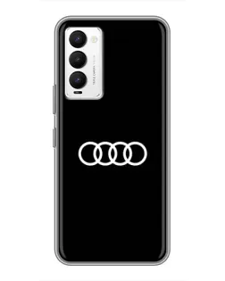 Чехол для TECNO Camon 18 / Camon 18P с картинкой «Audi White Logo»