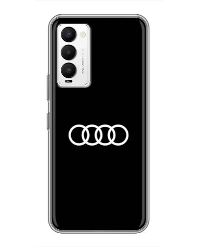 Чехол для TECNO Camon 18 / Camon 18P с картинкой «Audi White Logo» Чехол для TECNO Camon 18 / Camon 18P с картинкой «Audi White Logo»