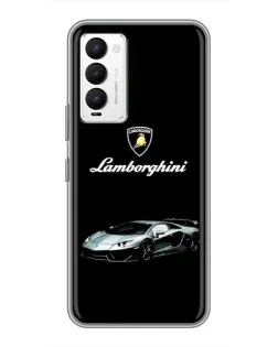 Чехол для TECNO Camon 18 / Camon 18P с картинкой «Логотип Lamborghini классика»