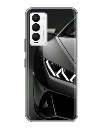 Чехол для TECNO Camon 18 / Camon 18P с картинкой «Lamborghini фары детализация»