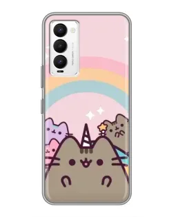 Чехол для TECNO Camon 18 / Camon 18P с картинкой «Единорог Pusheen»
