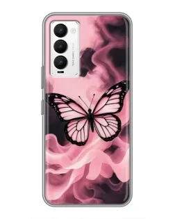 Чехол для TECNO Camon 18 / Camon 18P с картинкой «Бабочка в дыму» Чехол для TECNO Camon 18 / Camon 18P с картинкой «Бабочка в дыму»