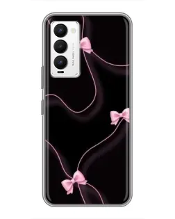 Чехол для TECNO Camon 18 / Camon 18P с картинкой «Розовые ленты»