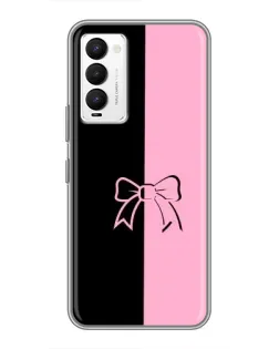 Чехол для TECNO Camon 18 / Camon 18P с картинкой «Половинки банта»