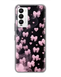 Чехол для TECNO Camon 18 / Camon 18P с картинкой «Неоновое кружево»