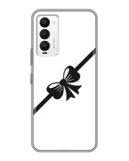Чехол для TECNO Camon 18 / Camon 18P с картинкой «Диагональный бант»